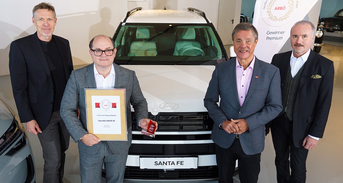 SANTA FE erzielt beim 41. Großen Österreichischen Automobil-Preis des ARBÖ den Sieg in der Kategorie Premium